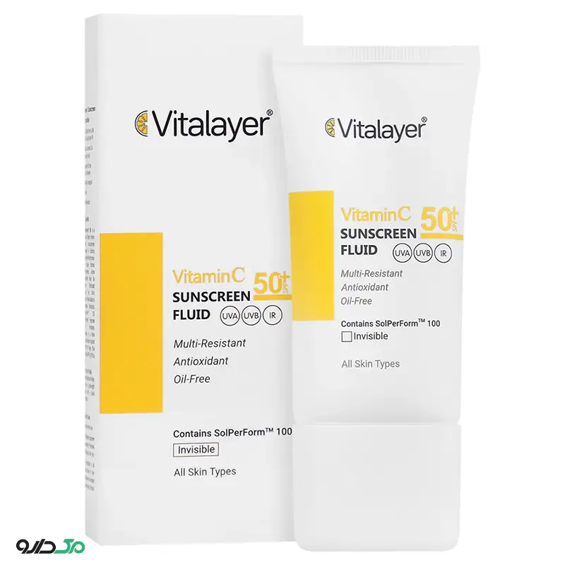 فلوئید ضد آفتاب ویتامین سی SPF50 ویتالیر